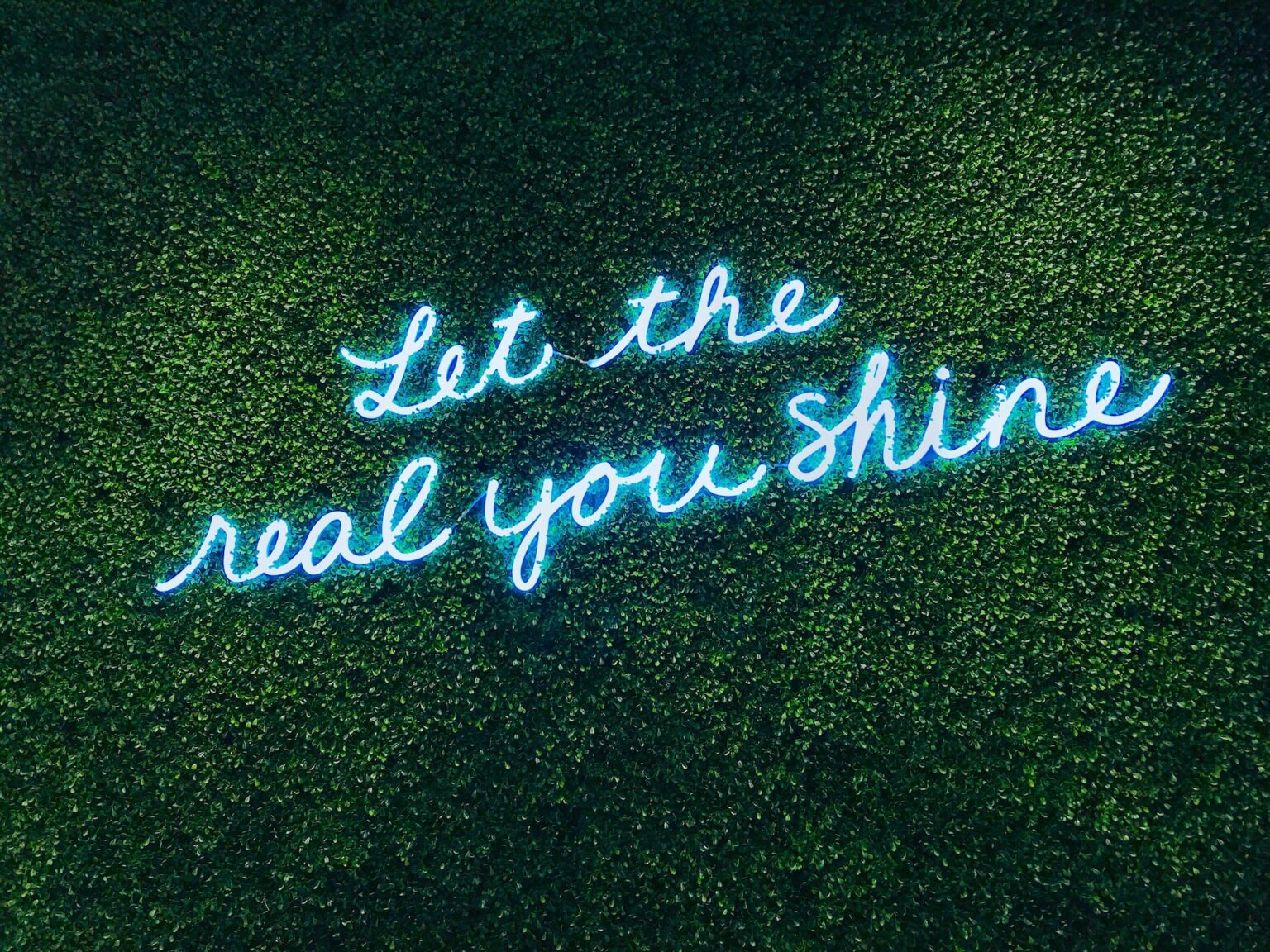 Let the real you SHINE! Be you! Be original.